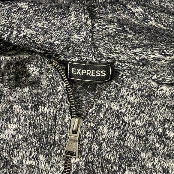 Express | hoodie/ quarter zip/ cotton and wool blend - Picture 5 of 10
